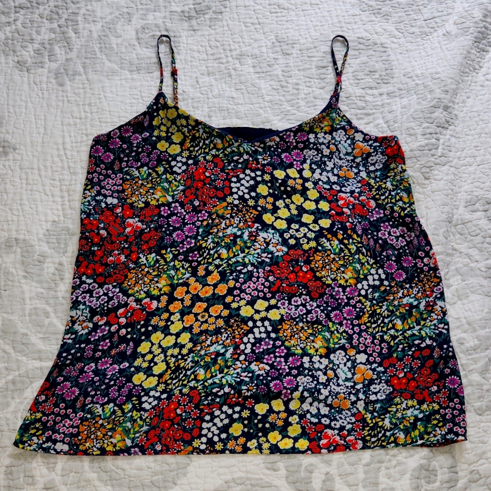 Gap floral lined tank top XS